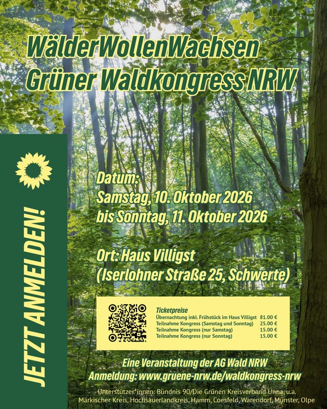 Grüner Waldkongress NRW - Wälder wollen wachsen