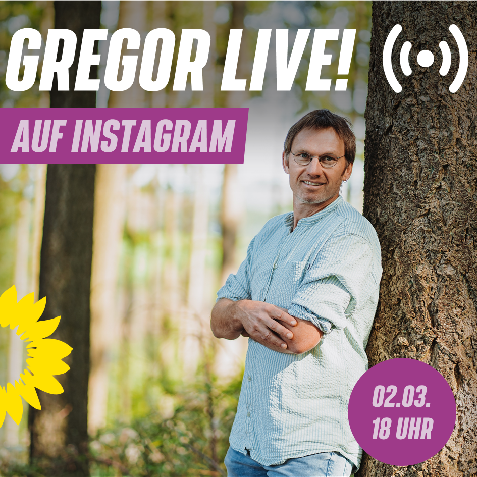 Gregor Live auf Instagram. 02. März um 18 Uhr